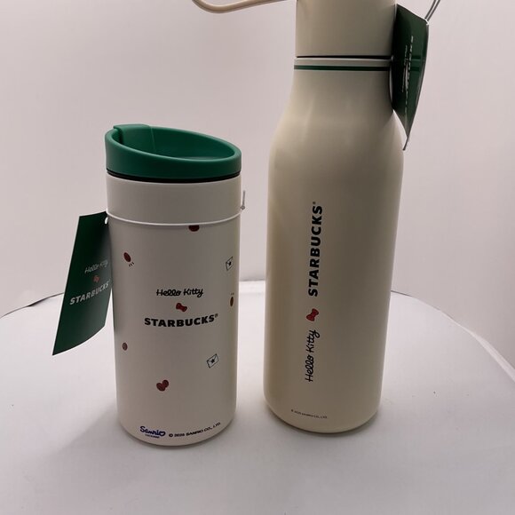 Hello Kitty Starbucks Double-Wall Tumbler & Stainless Steel Bottle Set 12 Fl Oz - Picture 3 of 5